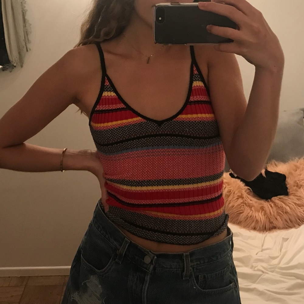 Urban outfitters colorful striped shirt